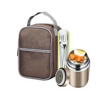 Récipient alimentaire isotherme 1,2L Bocal Sous Vide Anti-Fuite avec | Récipient pour repas chaud pour camping pique-nique sports outdoor randonnée escalade travail
