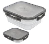 Récipient alimentaire pliable en silicone KEMP 1 l avec couvercle et joint