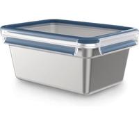 Récipient anti-éblouissement RVS, rectangulaire, 2,0 L, léger, étanche, résistant au gel, lavable au lave-vaisselle, résistant au four, bleu
