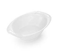 Récipient avec Passoire pour Mandolines Börner Vital, V5, V6 • Bol Collecteur pour Mandoline en V • Saladier • Plateau de Récupération pour Légumes Coupés • Couleur Accessoire: Blanc