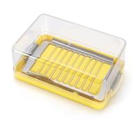 Récipient coupe-beurre en acier inoxydable avec couvercle et fourchette, beurrier recouvert de bâton pour réfrigérateur, cutter et étui de rangement, support de comptoir de cuisine (taille L)