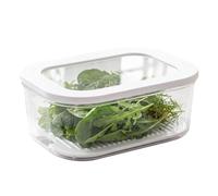 Récipient de conservation alimentaire étanche transparent grande capacité | Boîte à fruits et légumes pour farine, sucre, salade, tomates, laitue, baie