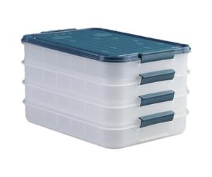 Récipient de conservation alimentaire | Récipient empilable pour la préparation des repas avec couvercle | Boîtes alimentaires froides pour réfrigérateur | Boîtes de rangement DeliFood | Grande boîte