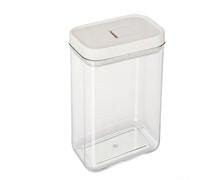 Récipient de conservation scellé de 1200 ml avec couvercle résistant à la chaleur pour garde-manger, céréales, avoine, lentilles, sel, sucre et produits de pâtisserie essentiels