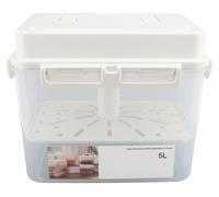 Récipient de fermentation de 5 litres, étanche avec couvercle hermétique, poignée portable, cornichon sûr