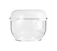 Récipient de fermentation pour pain, pâte à pizza, récipient de fermentation transparent avec couvercle, solution de rangement antiadhésive pour la cuisine (transparent, 21,8 x 15,8 cm)