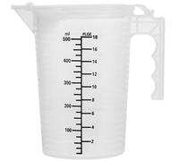 Récipient de Mesure Gradué 500ml en PP Poignée | Pâtisserie, Lecture Facile des Liquides, Entretien Simple, Poignée Isolante, Format Réutilisable