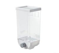 Récipient de rangement à céréales de 1,5 l pour éviter les fuites - Bocal alimentaire avec large ouverture pour pâtes, céréales, noix - Passe au lave-vaisselle - Blanc (1,5 l, blanc)