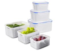 Récipient de rangement pour fruits et légumes pour réfrigérateur | Boîtes de rangement pour fruits dans le réfrigérateur pour cuisine, cuisine, déjeuner, camping, fraises