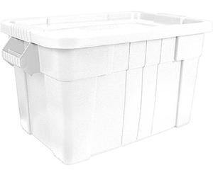 Récipient de réserve avec couvercle, blanc, convient pour 2 x GN 1/1 (150 mm)
