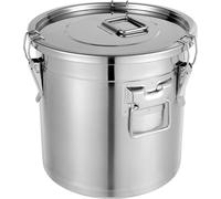 Récipient de stockage, construction en acier inoxydable, design hermétique, 21L