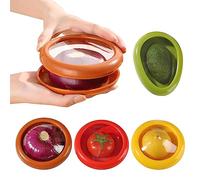 Récipient De Stockage De Légumes 4/8 Pièces-tomate, Oignon, Citron, Support De Conservation D'avocat | Boîte De Rangement Réutilisable Pour Réfrigérateur Pour La Conservation Des Aliments Au Frais