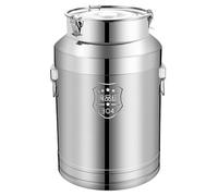 Récipient de stockage de liquide anti-fuite, en acier inoxydable 304, carafe fourre-tout commerciale avec couvercle scellé, robuste
