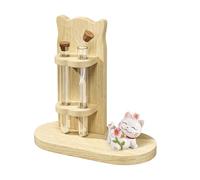 Récipient décoratif à double tube pour et chats | Porte de chat pour animaux domestiques, intérieur, bureau, voiture, jardin, bureau et bureau