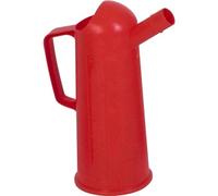Récipient doseur d’huile en PP, 1 000 ml, rouge - récipient gradué en plastique avec bec verseur ergonomique