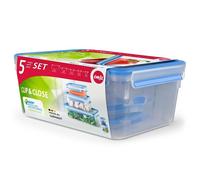 Récipient Emsa CLIP & CLOSE 508568 3,7 L Bleu Transparent Set