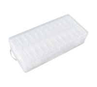 Récipient en plastique robuste pour le stockage des bouchons d ' oreilles et l ' organisation des petits accessoires, boîtier en plastique transparent portable, conteneur de stockage des bouchons
