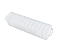 Récipient en plastique robuste pour le stockage des bouchons d ' oreilles et l ' organisation des petits accessoires, boîtier en plastique transparent portable, conteneur de stockage des bouchons