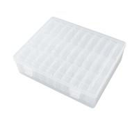 Récipient en plastique robuste pour le stockage des bouchons d ' oreilles et l ' organisation des petits accessoires, boîtier en plastique transparent portable, conteneur de stockage des bouchons