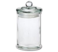 Récipient en verre hermétique - ORION - 330 ml - 8x16 cm - Couvercle hermétique - Verre transparent