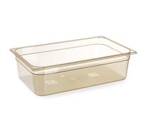 Récipient Gastronorm 1/1, résistant aux hautes températures, HENDI, GN 1/1, 13,3 L, transparent, 530 x 325 x (H) 100 mm