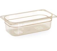Récipient Gastronorm 1/3, résistant aux hautes températures, HENDI, GN 1/3, 2,5 L, transparent, 325 x 176 x (H) 65 mm
