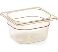 Récipient Gastronorm 1/6, résistant aux hautes températures, HENDI, GN 1/6, 1,6 L, transparent, 176 x 162 x (H) 100 mm