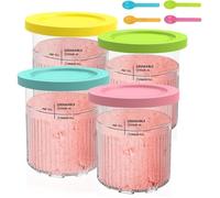 Récipient pour Creami - NC500 NC501 - 4 Pièces - 680 ML - Sans BPA - Résistant aux Températures