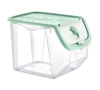 Récipient pour légumes et fruits - ORION - 12L - Ventilation réglable - 30x23,5x23,5 cm - Couvercle pistache - Empilable