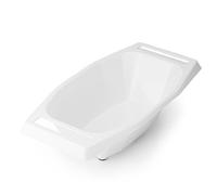Récipient pour Mandolines Börner V1 & V3 • Bol Collecteur pour Mandoline en V • Plateau de Récupération pour Légumes Coupés • Saladier • Accessoires Mandoline de Cuisine • Blanc