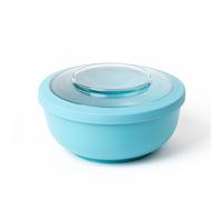 Récipient / saladier avec couvercle 2 L bleu clair / Amuse