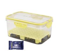Récipients à fruits pour réfrigérateur - Grande boîte hermétique à 2 | Réfrigérateur portable avec poche de glace pour salade, laitue, légumes, fraises, tomates, bananes et camping