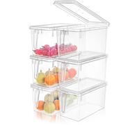 Récipients alimentaires en plastique hermétiques Azomor® avec couvercle, 6,5 L - sans BPA, adaptés au micro-ondes et au lave-vaisselle