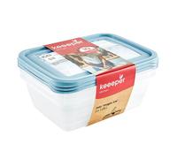 Récipients alimentaires Keeeper 3x1250ml étiquette réinscriptible Mia