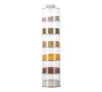 Récipients d'assaisonnement empilables | Bocaux portables avec couvercles | Pots à condiments multifonctionnels, pour sucre, poivre, sel, comptoir de cuisine, placard, garde-manger