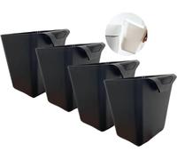 Récipients de rangement multifonctionnels - set de 4 - plastique PP - 11,5x9,5x12/12,6cm