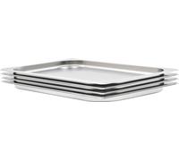 Récipients Gastronorm 4 pcs GN 1/1 20 mm Acier inoxydable