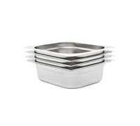 VIDAXL Gastronorm 4 pcs GN 1/2 100 mm