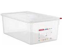 Récipients GN ARAVEN avec couvercle 1/1, PP, profondeur : 200 mm, capacité : 27,5 L, hermétiques