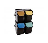 Récipients pour le tri des déchets, lot de 4, 25 l, BINI