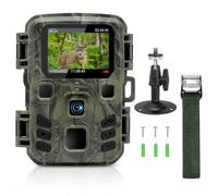 RecorCam Mini Camera de Chasse Nocturne, 20MP 1080P HD Caméra Chasse, Piege Photographique Activé Détecteur de Mouvement, Carte Mémoire Non Incluse