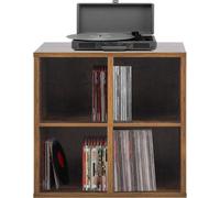 Records vinyl lp cabinet - rangement disques vinyles lp - bibliothèque - marron