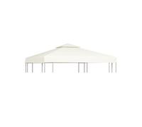 Recouvrement de remplacement d auvent 310 g m² 3x3m Blanc crème