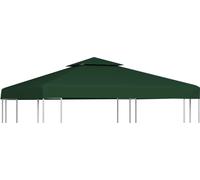Recouvrement de remplacement d'auvent 310 g/m² 3 x 3 m Vert