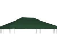 Recouvrement de remplacement d'auvent 310 g/m² 3 x 4 m Vert