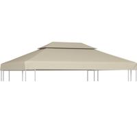 Recouvrement de remplacement d'auvent 310 g/m² Beige 3 x 4 m
