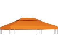 Recouvrement de remplacement d'auvent 310 g/m² Orange 3x4 m