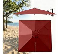 Rectangle/Carré Toile de Rechange de Parasol Jardin 3x3.0m 4x3.0m 2.5x2.5m，8 Baleines Auvent de Rechange Housses pour Parasol de Terrasse Pour Cour, Jardin, Plage，Extérieur(G,3.0x3.0m)