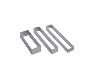 Rectangle Inox Emporte pièce de BUYER 16 x 3.20 H 2.5 cm