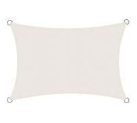 Rectangulaire 4x6 m Imperméable Toile Ombrage Extérieur 6x4 m PES Résistant à l& 39 eau Voile Crème 4x6m